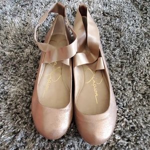 Jessica Simpson Rose Gold Mandayss flats size 9